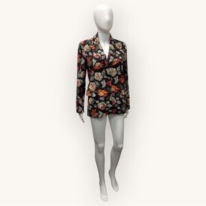 Rosetta Getty Black Floral Blazer